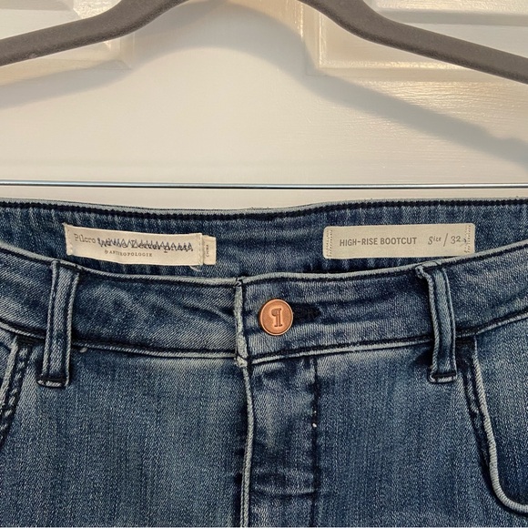 Anthropologie Pilcro High Rise Bootcut Jeans in Light Wash - Picture 4 of 8
